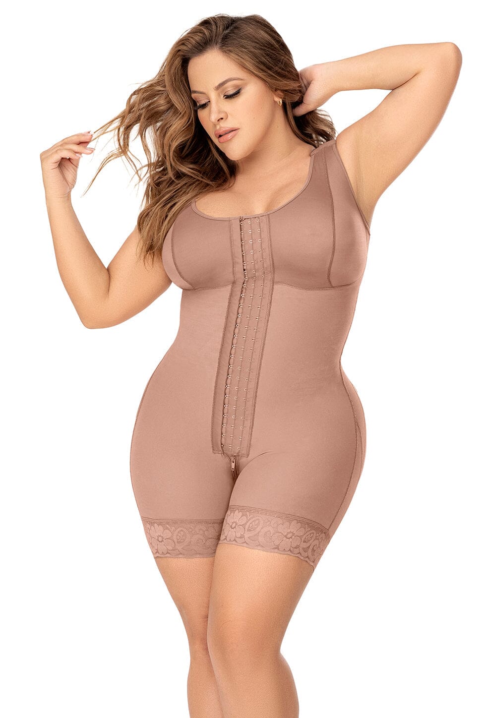 Mapale, Cross Back Support Knee Length Shapewear