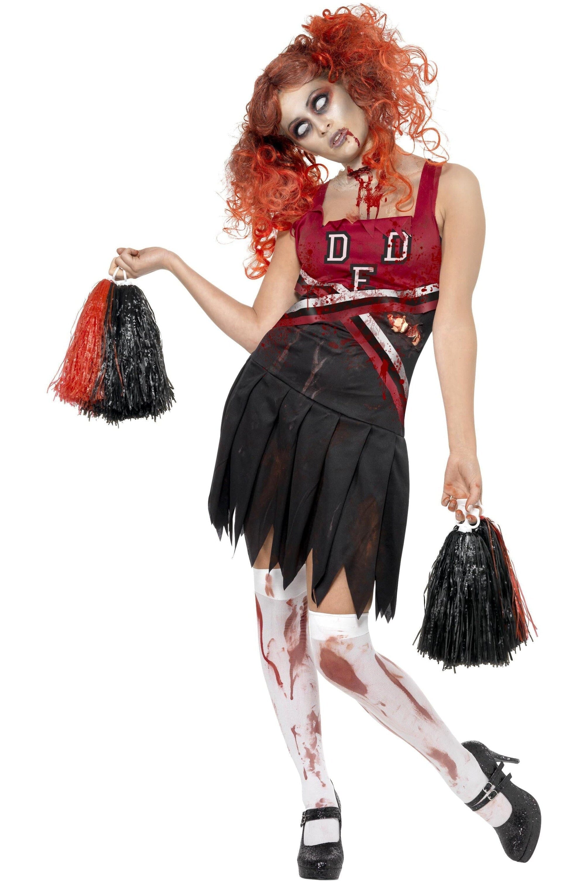 High School Horror Cheerleader Costume | Now Available at SexyShoes.com –  SEXYSHOES.COM