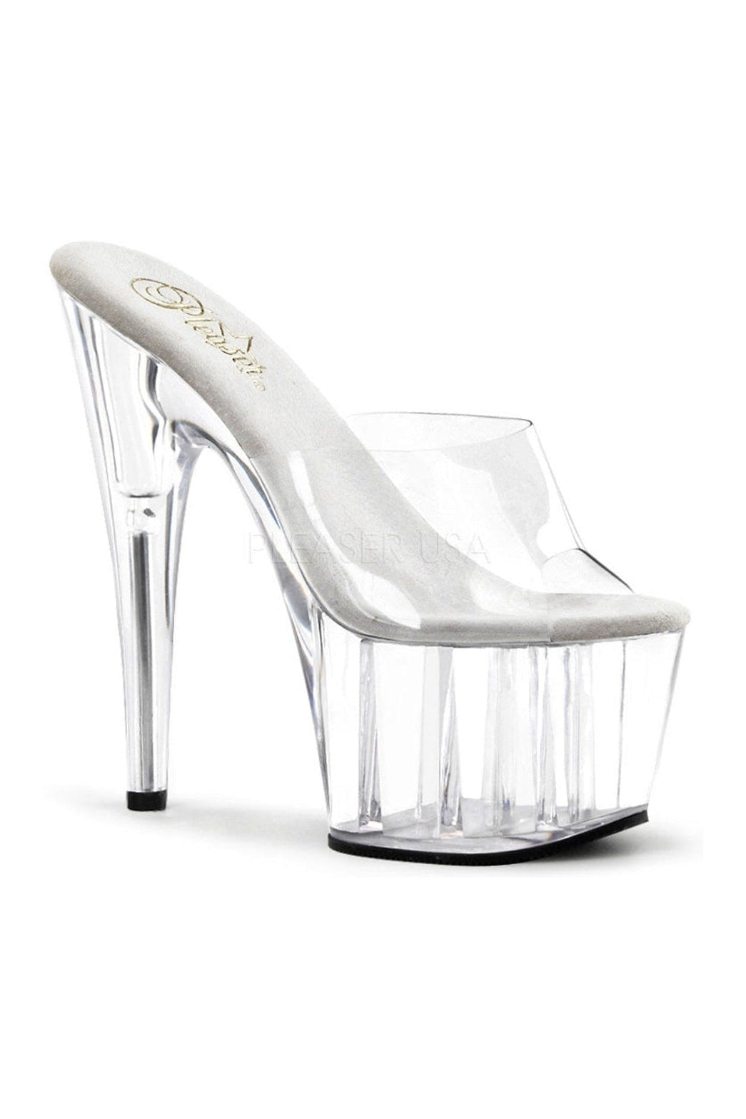 Pleaser ADORE 701 Platform Slide ADO701 C M Available online SexyShoes SEXYSHOES.COM