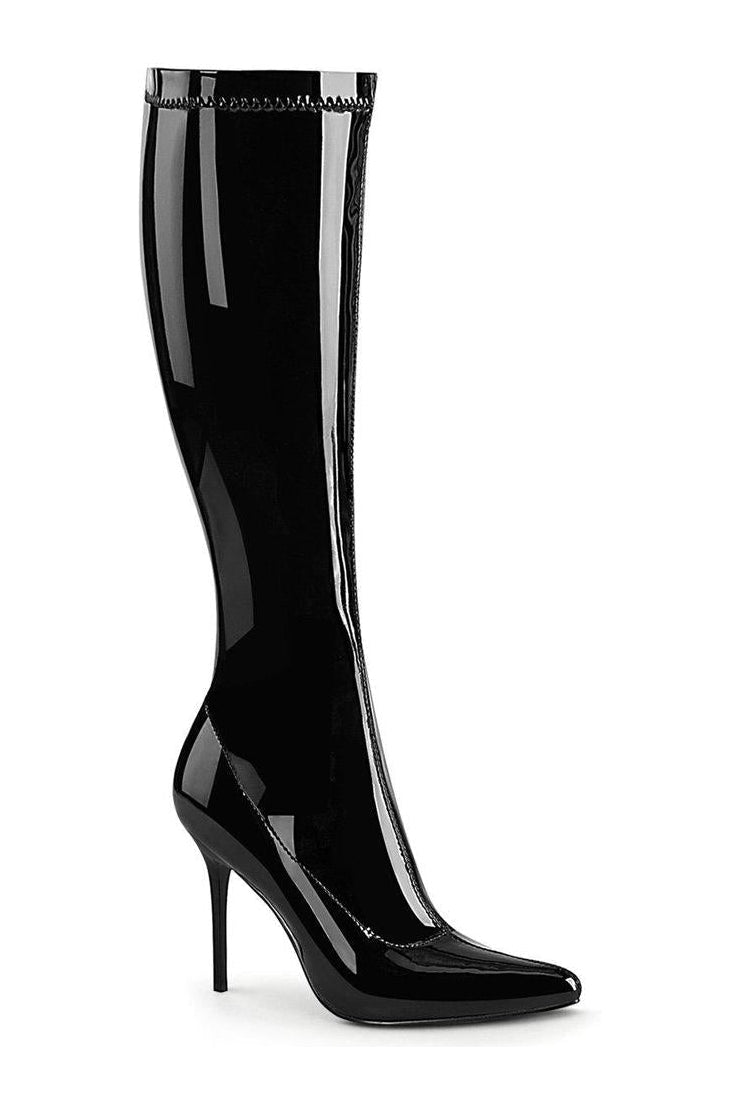 Seductive Patent Leather Thigh High Boots Black / 9