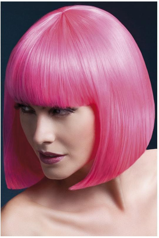 3/4 pink outlet wig