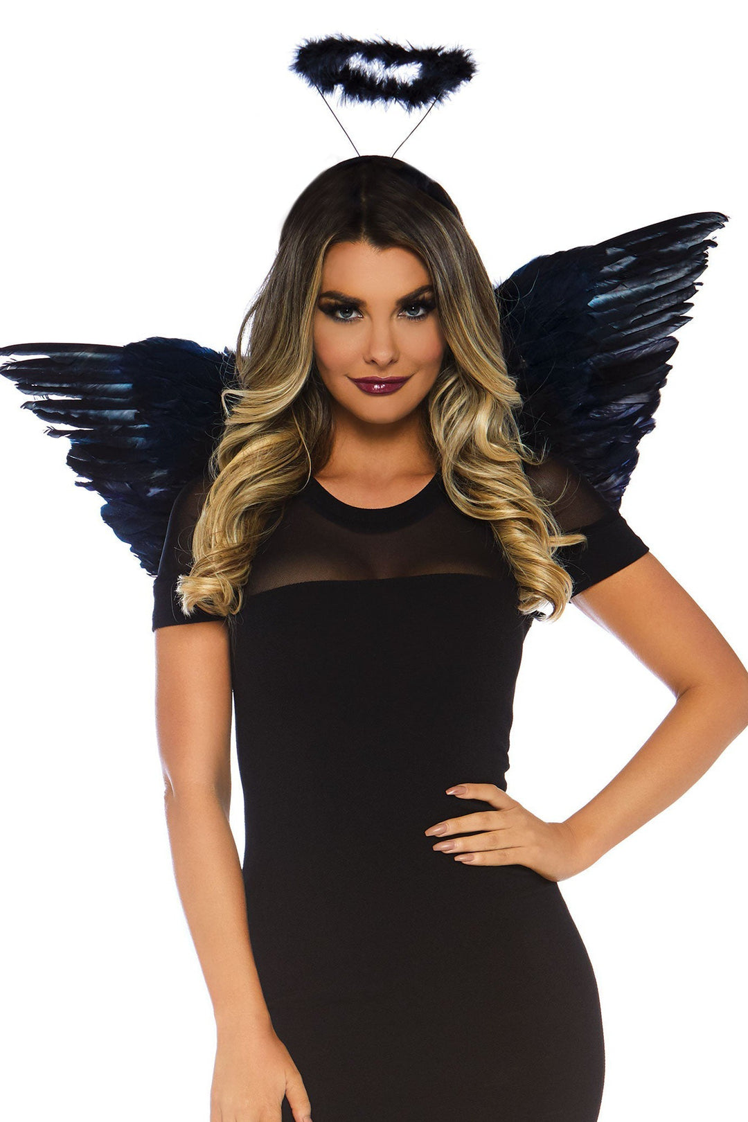 2 Piece  Angel Accessory Kit, Includes Wings And Halo