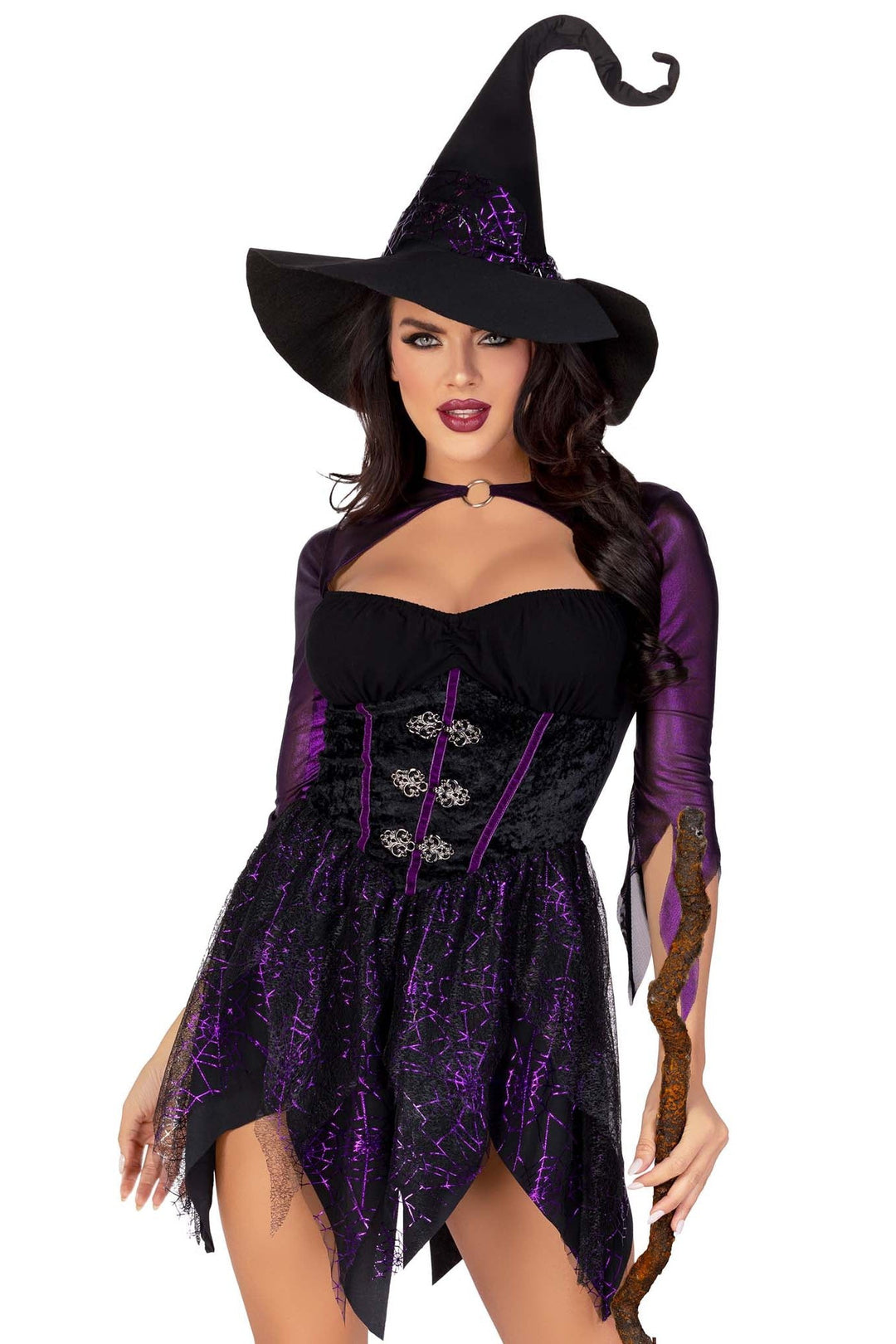 2 Piece Mystical Witch Dress Costume Set