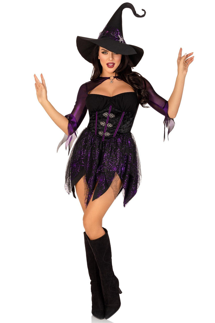 2 Piece Mystical Witch Dress Costume Set