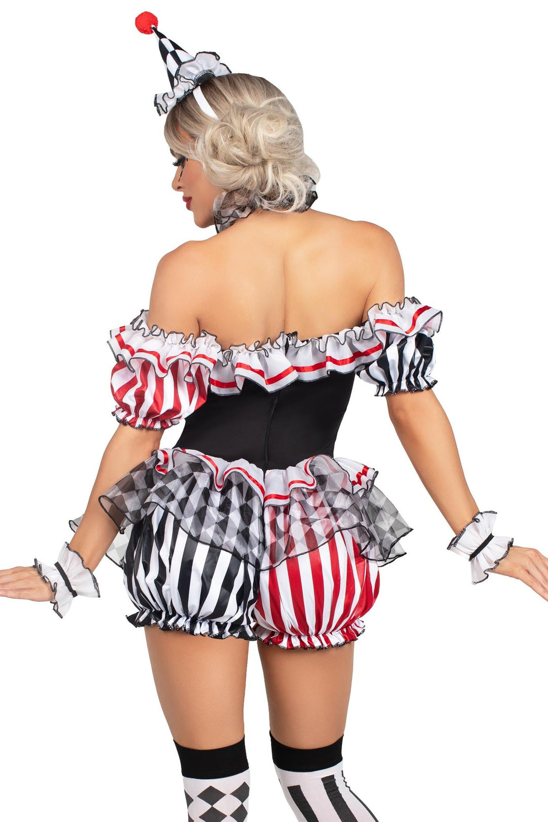 4 Piece Darling Harlequin Costume Set