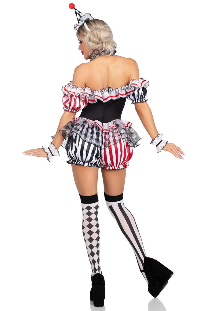 4 Piece Darling Harlequin Costume Set