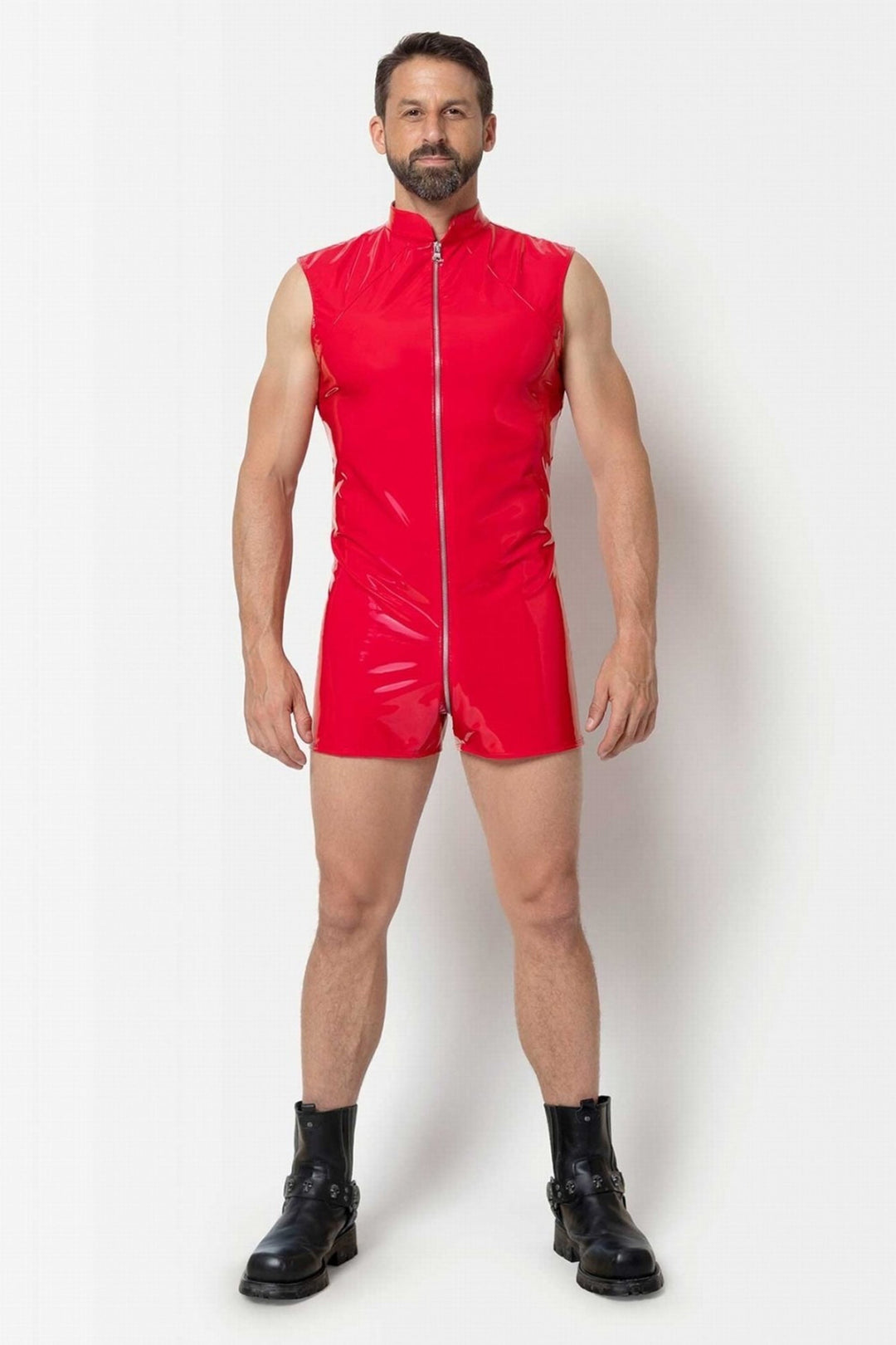 ANDERS Vinyl Shorts Playsuit