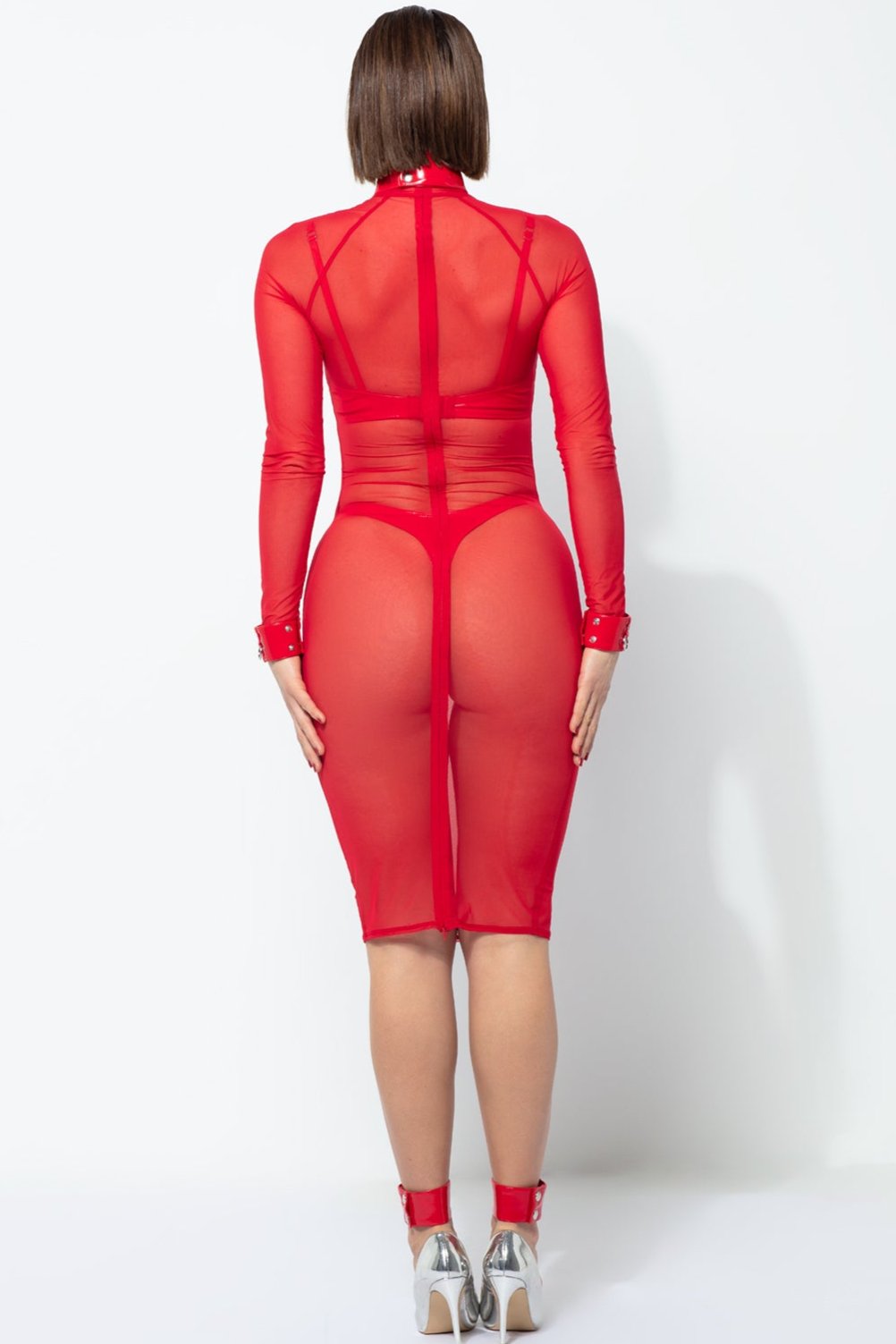 AZIA Mesh Body Dress