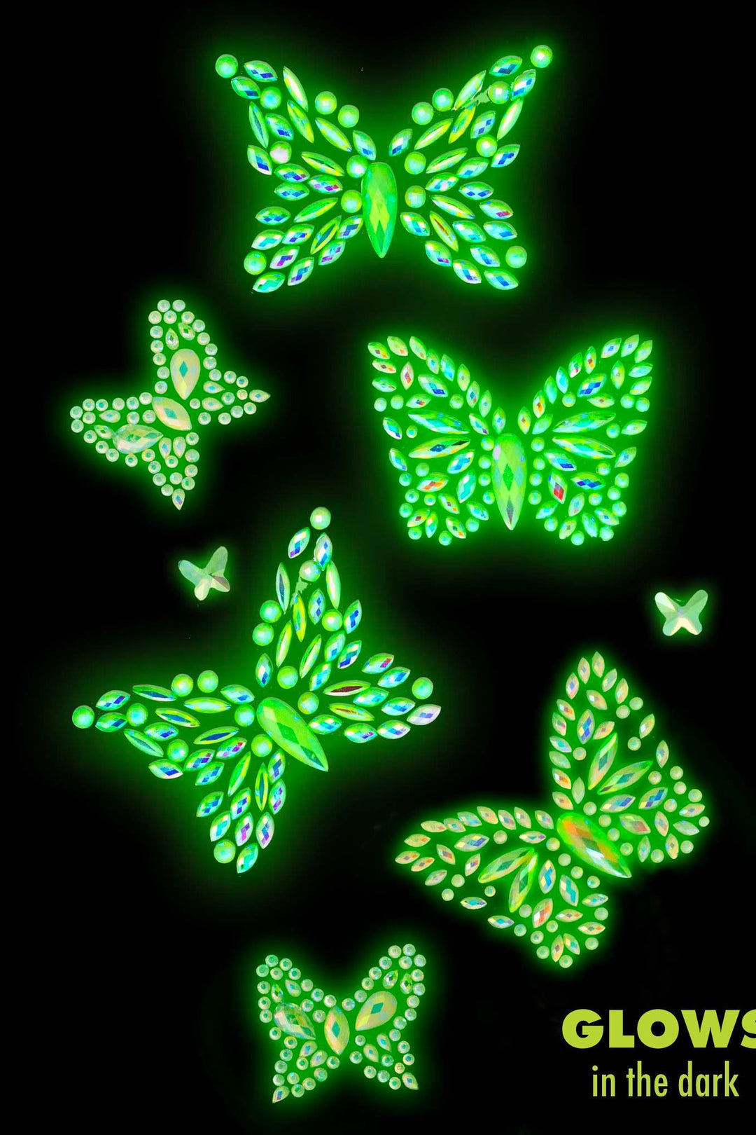 Aurelia Adhesive Glow In The Dark Body Jewels Sticker