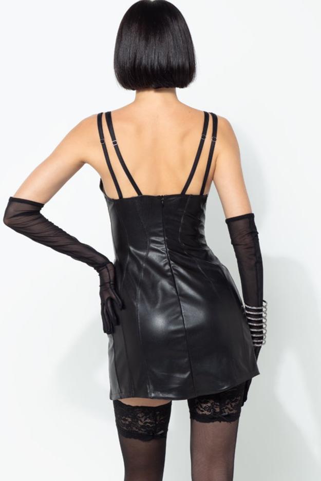 CARACAL Faux Leather Dress