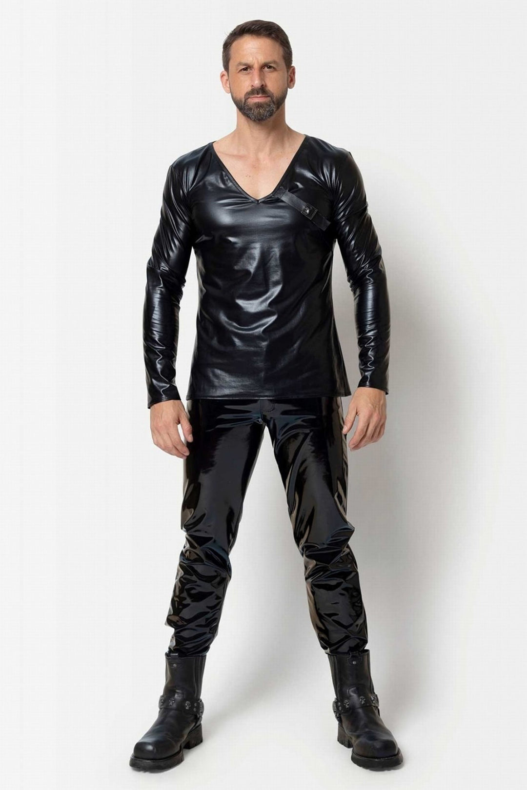 ENRICK Long Sleeved Wetlook Shirt