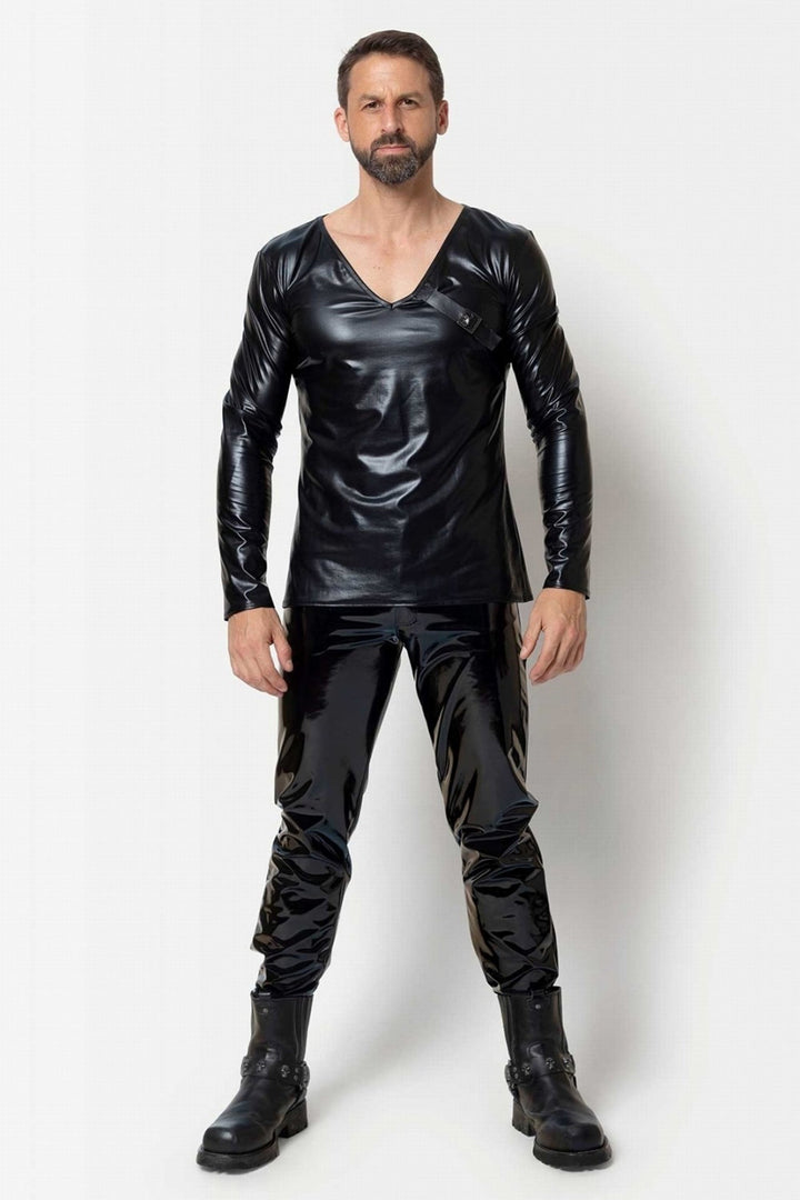 ENRICK Long Sleeved Wetlook Shirt