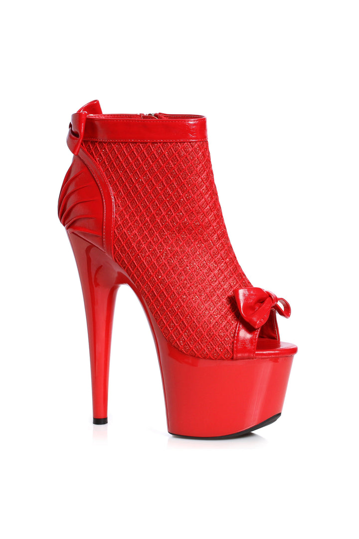 Ellie Shoes Red Ankle Boots Platform Stripper Shoes | Buy at Sexyshoes.com