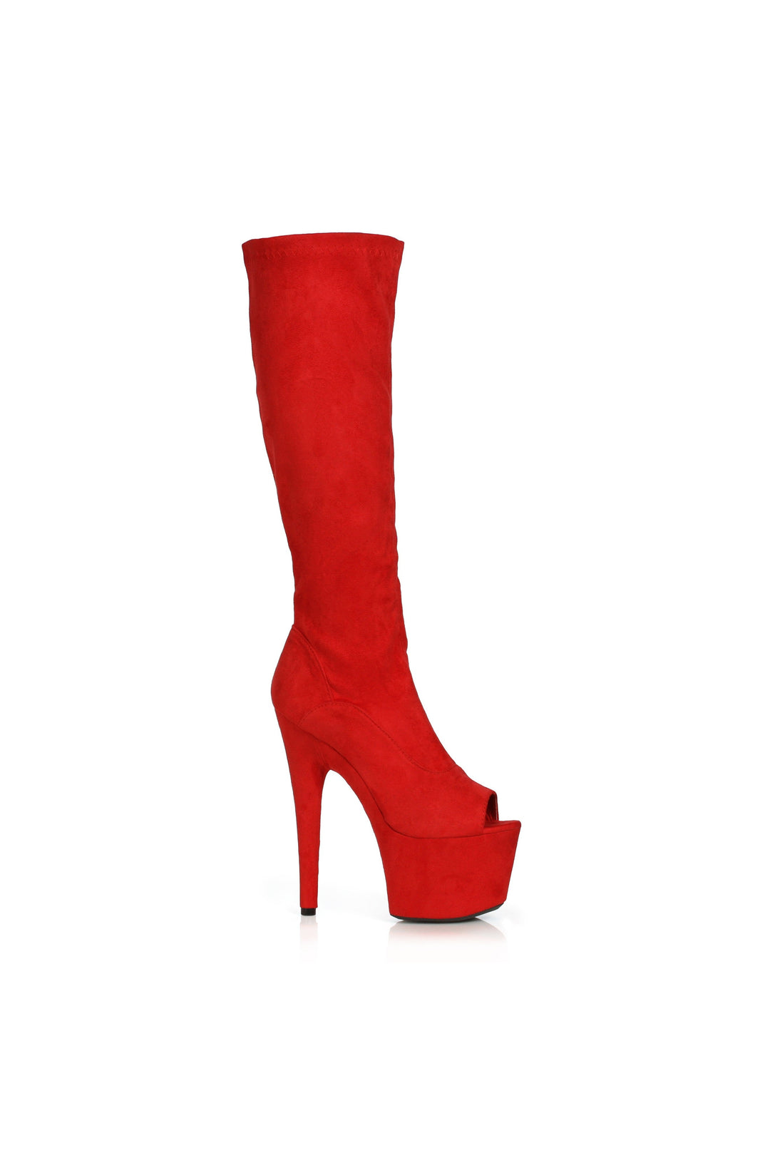 Ellie Shoes Red Knee Boots Platform Stripper Shoes | Buy at Sexyshoes.com