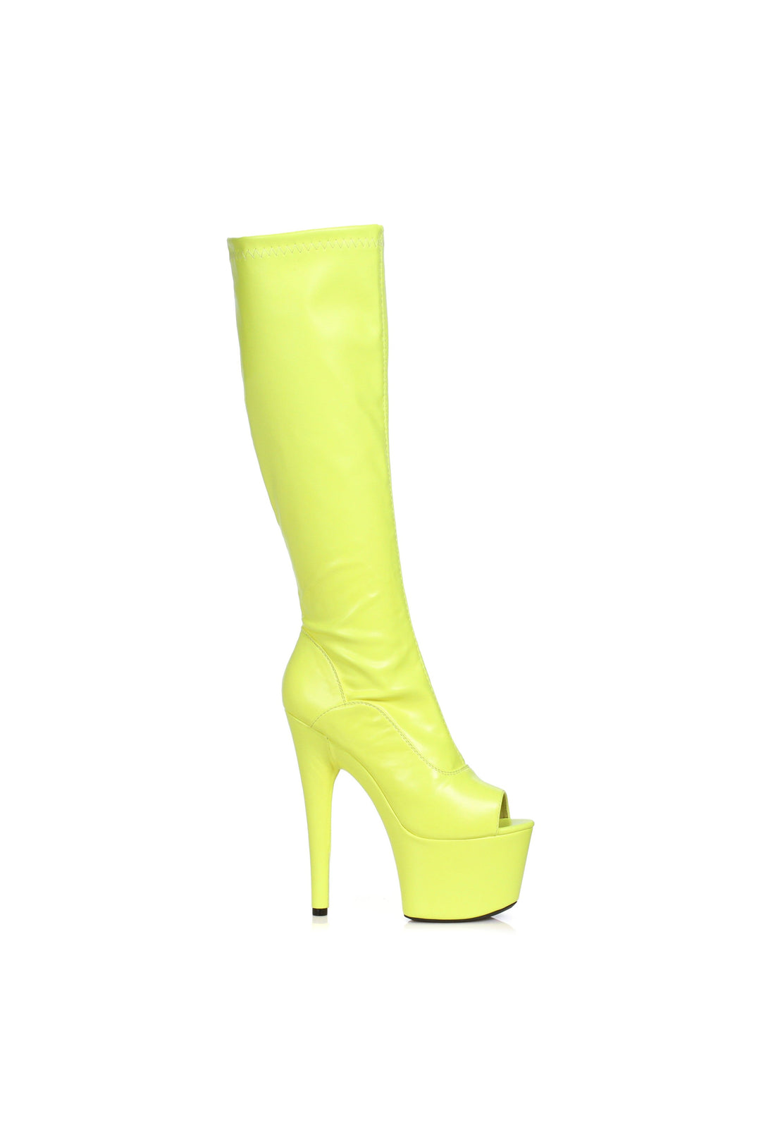 Ellie Shoes Yellow Knee Boots Platform Stripper Shoes | Buy at Sexyshoes.com