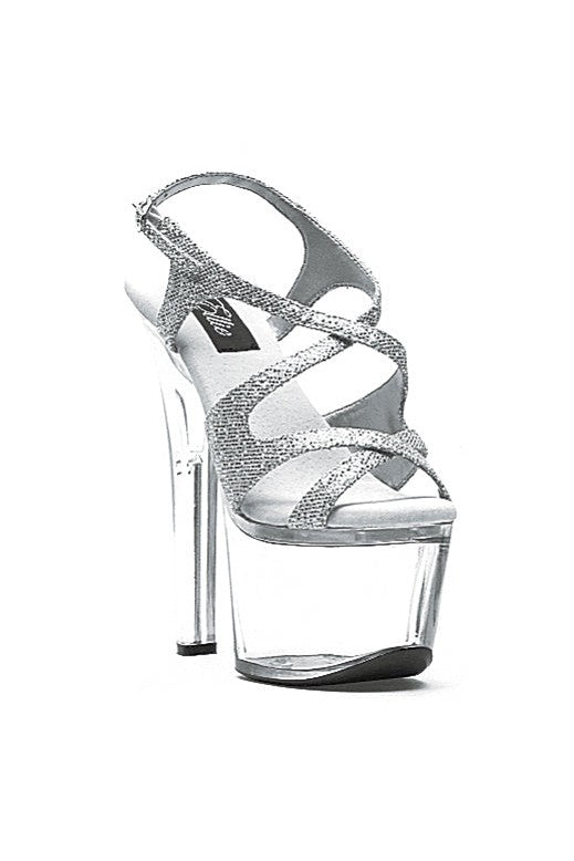 Ellie Shoes Silver Sandals Platform Stripper Shoes | Buy at Sexyshoes.com