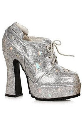 Ellie Shoes 557-STARDUST Glitter Stars Retro Platform Shoe
