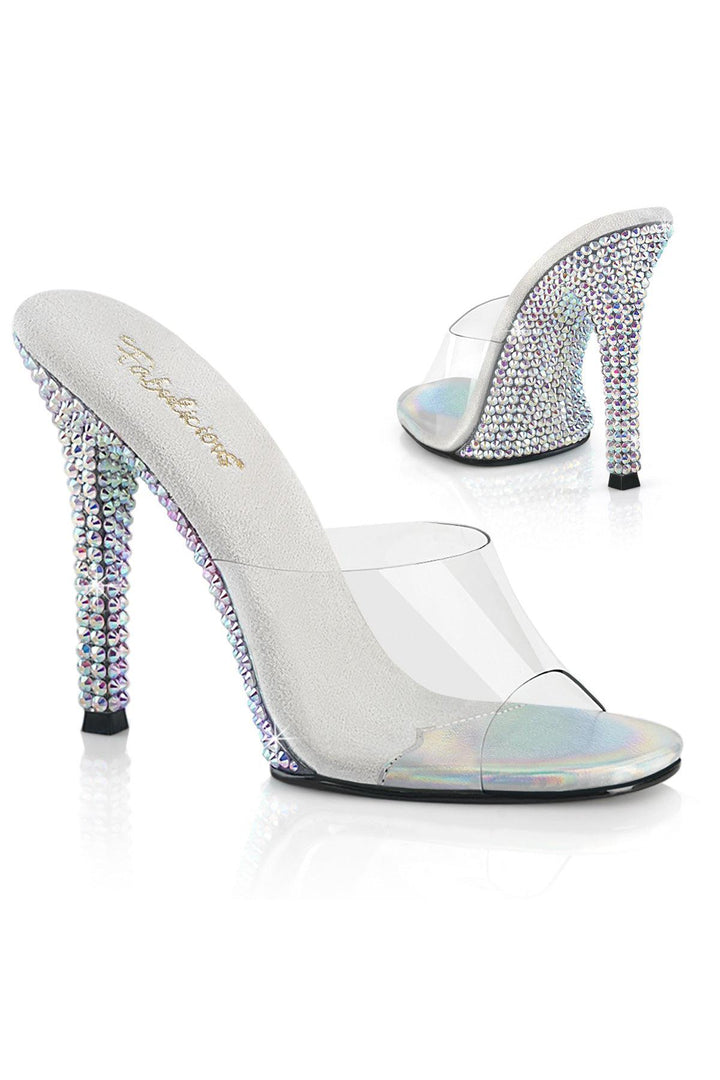 Fabulicious Clear Slides Platform Stripper Shoes | Buy at Sexyshoes.com