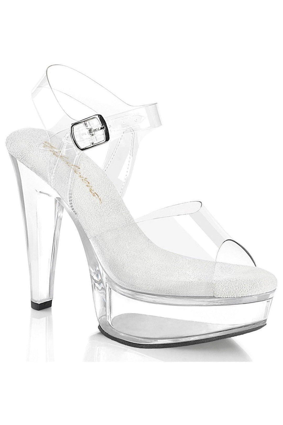 Fabulicious Clear Sandals Platform Stripper Shoes | Buy at Sexyshoes.com