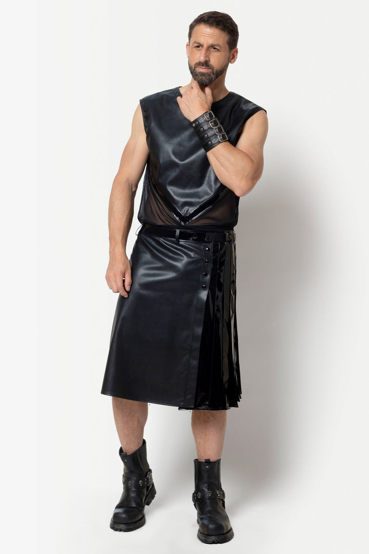 INGVALD Faux Leather Tank