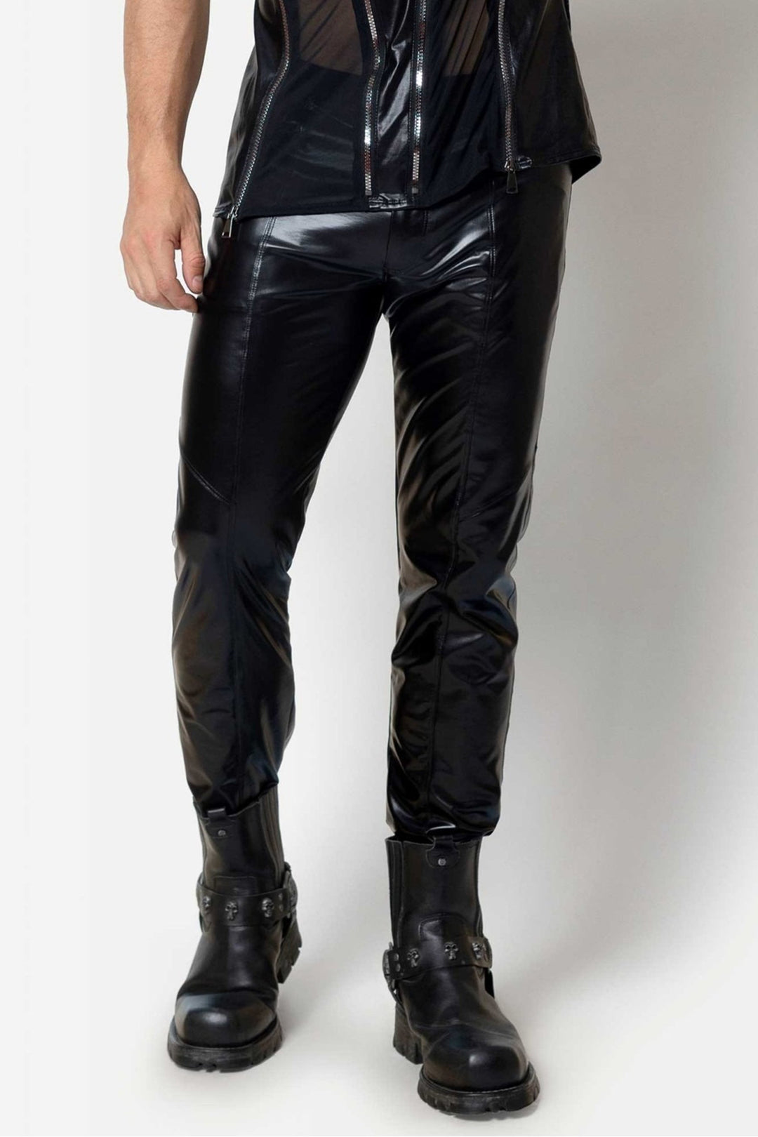 JOSS Vinyl Trouser Pants