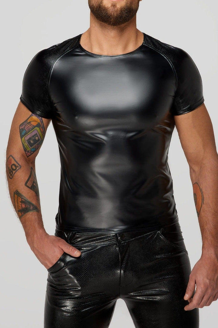 Men's Wetlook T-Shirt With Snake Wetlook Sleeves