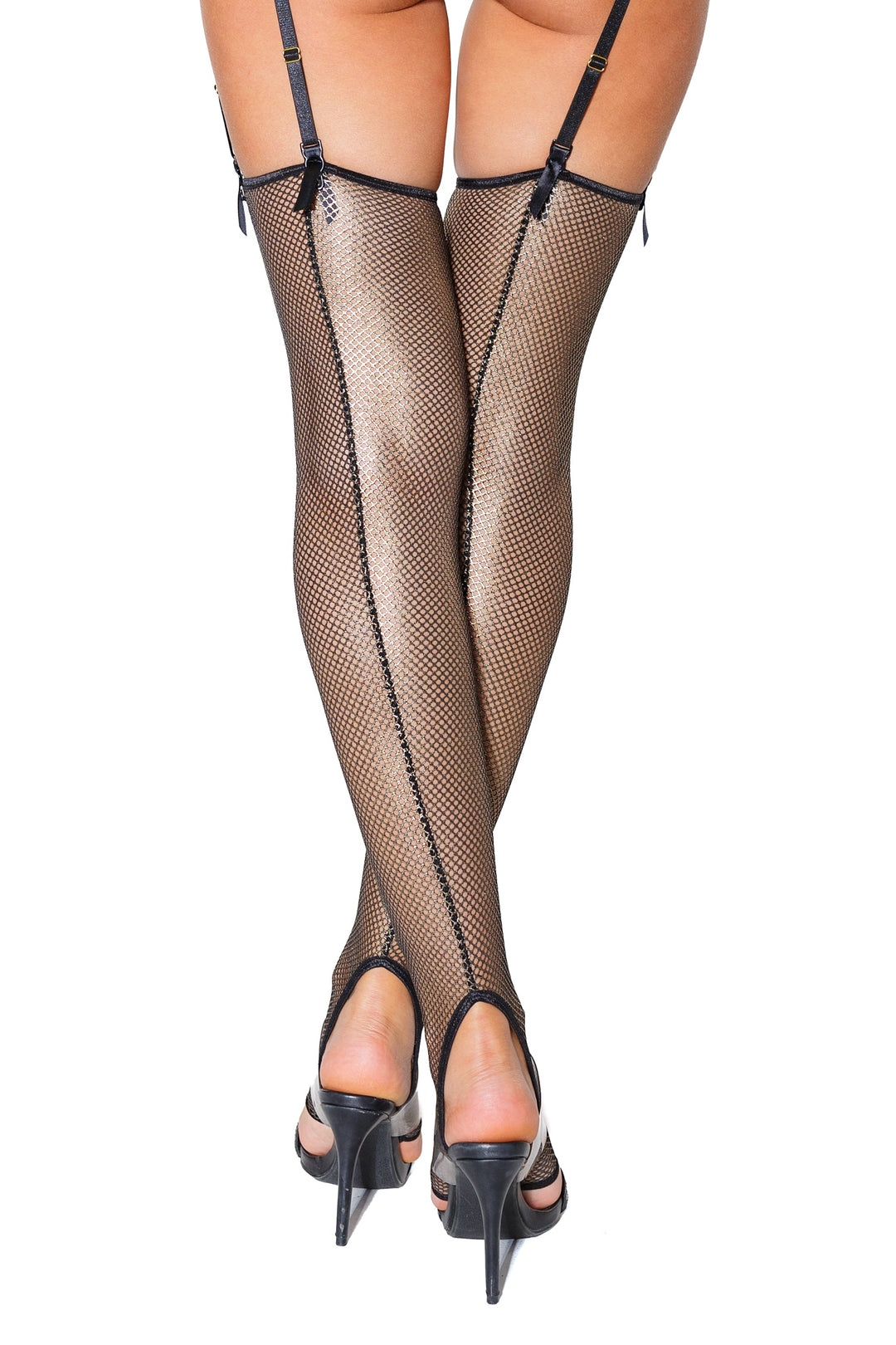 Metallic Fishnet Stockings