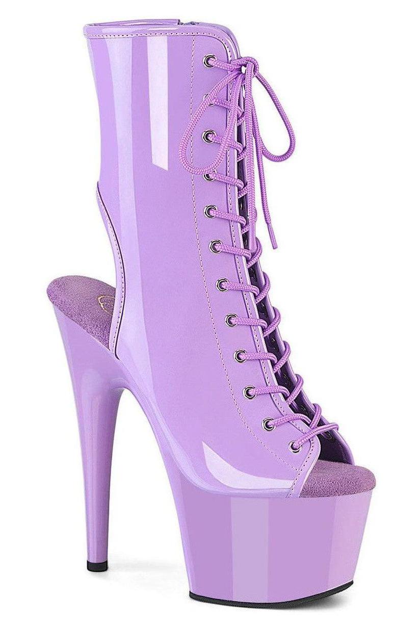 Pleaser Purple Ankle Boots Platform Stripper Shoes | Buy at Sexyshoes.com