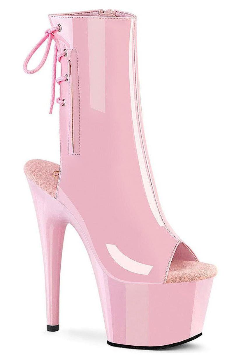 Pleaser Pink Ankle Boots Platform Stripper Shoes | Buy at Sexyshoes.com