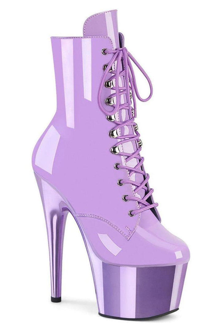 Pleaser Purple Ankle Boots Platform Stripper Shoes | Buy at Sexyshoes.com