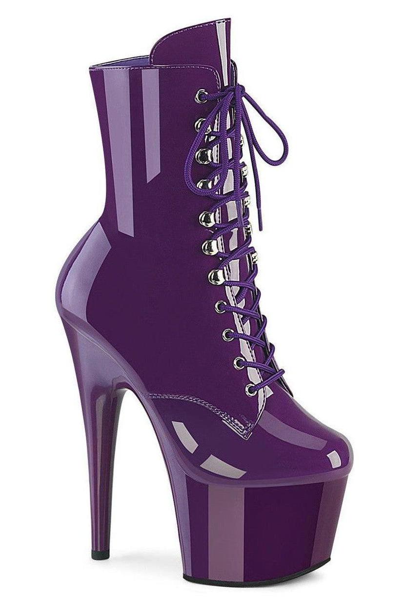 Pleaser Purple Ankle Boots Platform Stripper Shoes | Buy at Sexyshoes.com