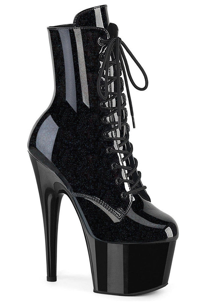 Pleaser Black Ankle Boots Platform Stripper Shoes | Buy at Sexyshoes.com