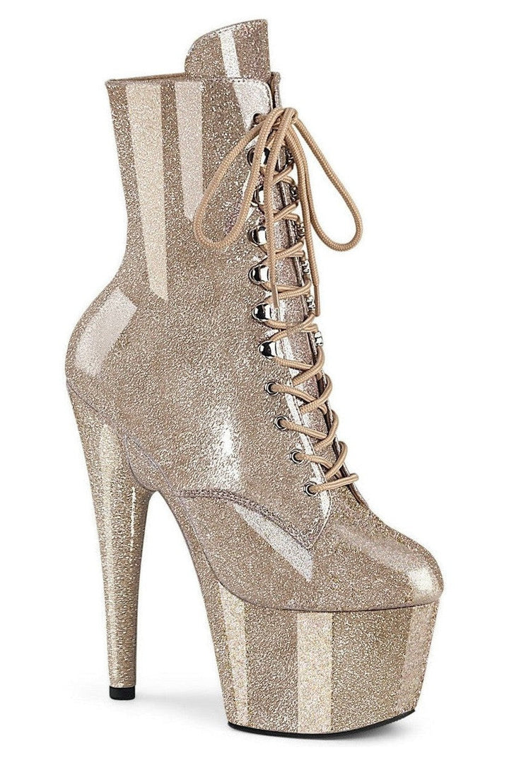 Pleaser Nude Ankle Boots Platform Stripper Shoes | Buy at Sexyshoes.com