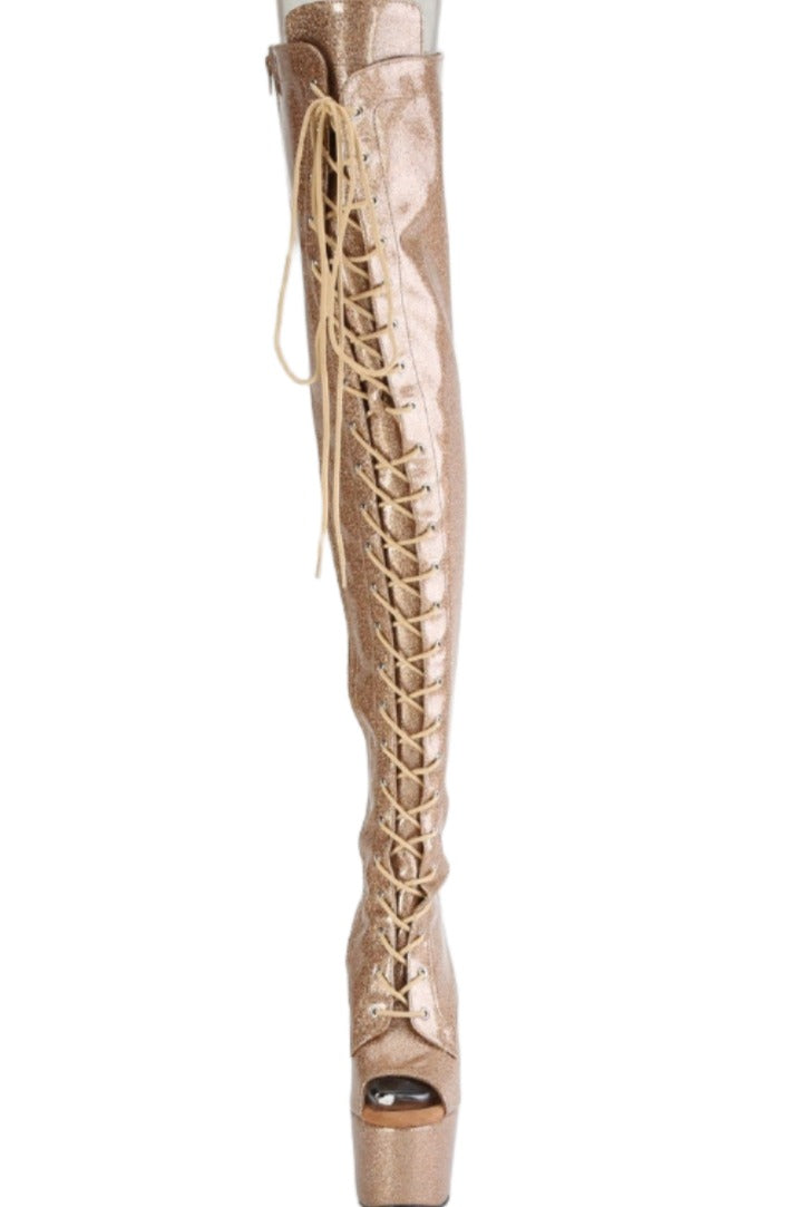 Pleaser Thigh Boots Platform Stripper Shoes | Buy at Sexyshoes.com