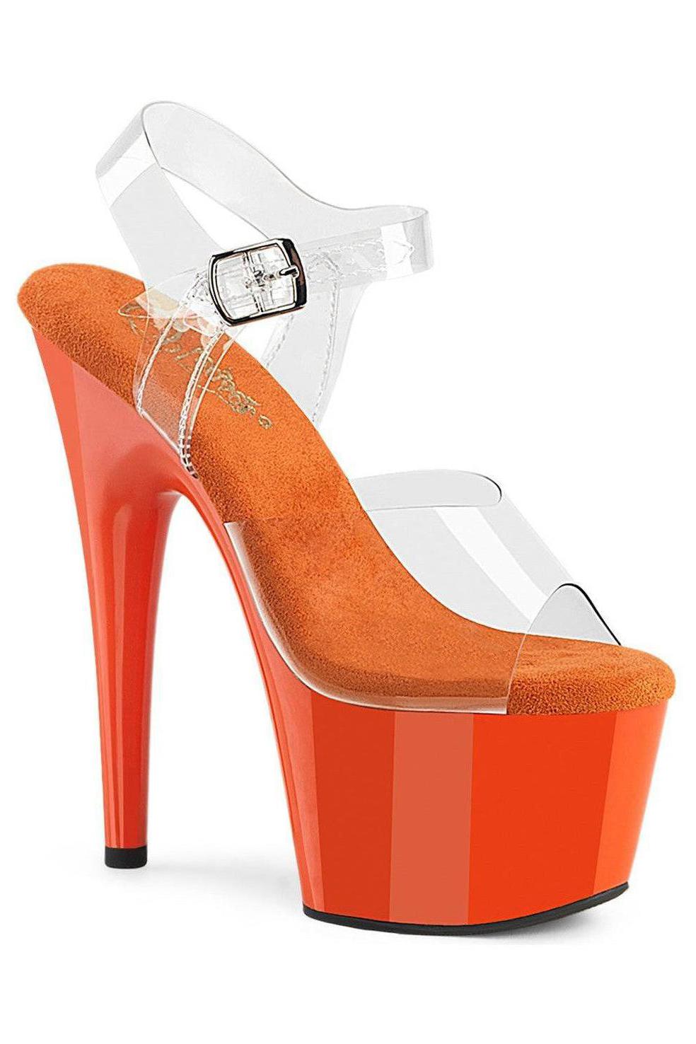 Pleaser Clear Sandals Platform Stripper Shoes | Buy at Sexyshoes.com