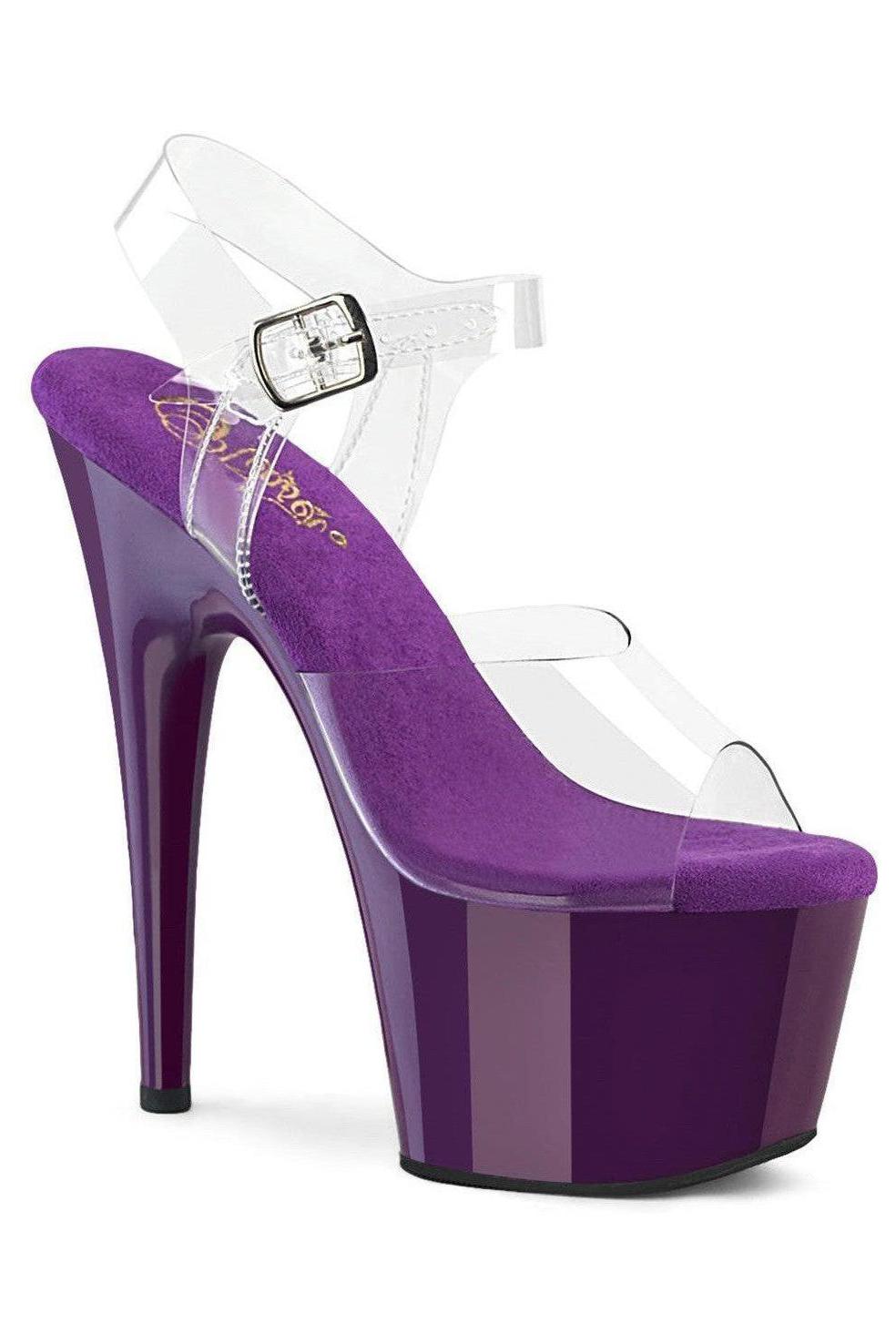 Pleaser Clear Sandals Platform Stripper Shoes | Buy at Sexyshoes.com