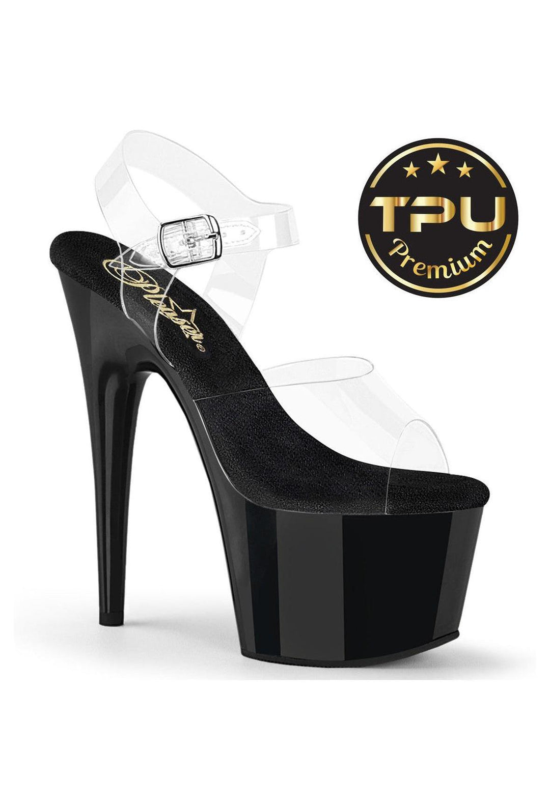 Pleaser Clear Sandals Platform Stripper Shoes | Buy at Sexyshoes.com