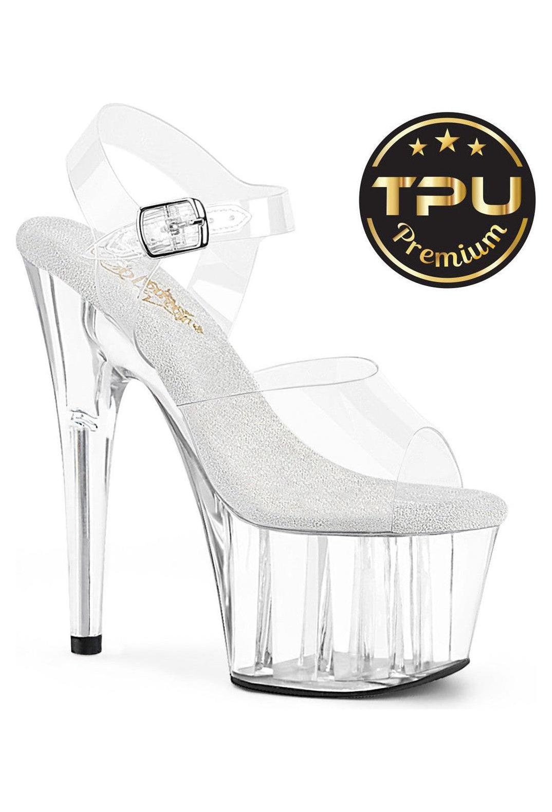 Pleaser Clear Sandals Platform Stripper Shoes | Buy at Sexyshoes.com