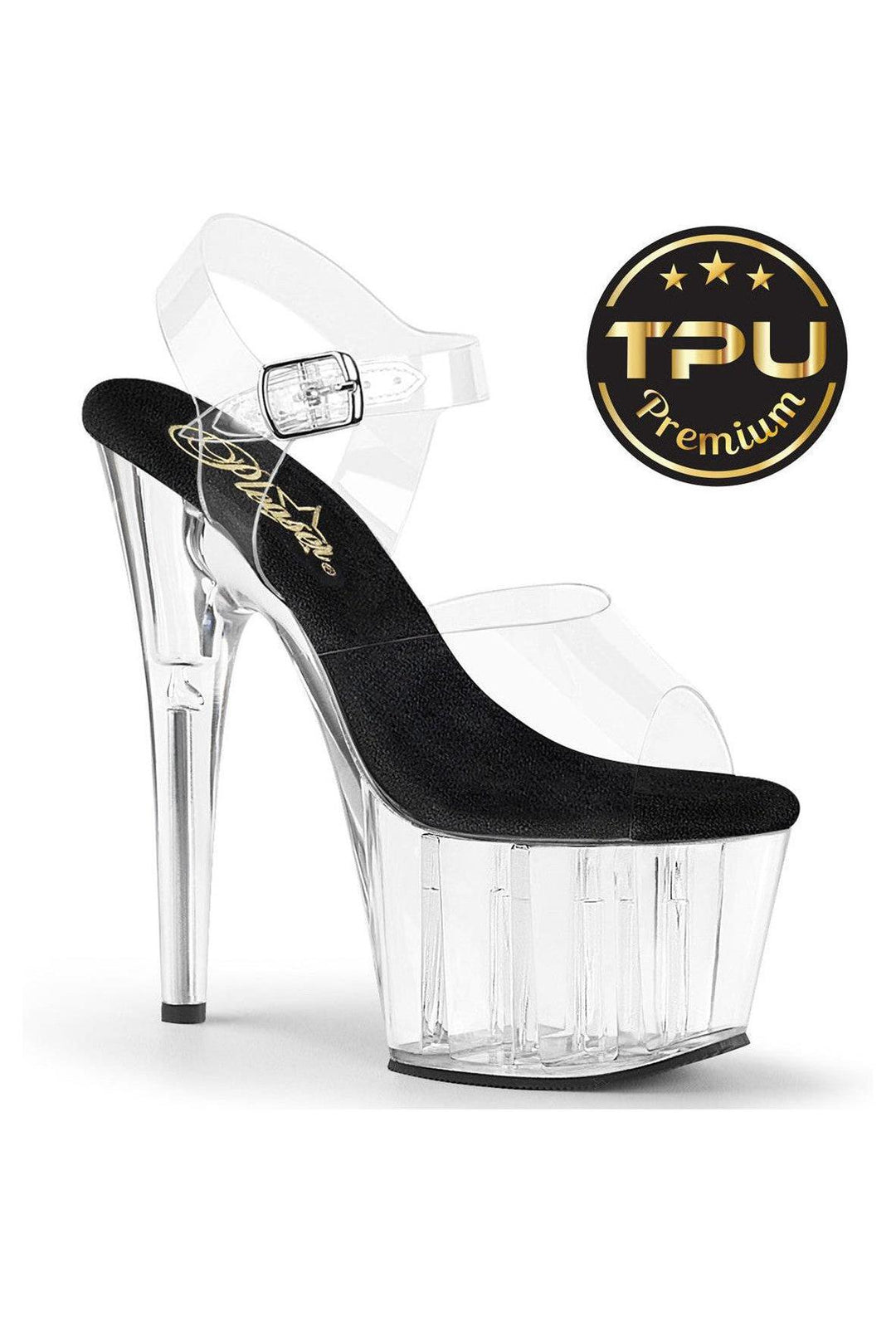 Pleaser Clear Sandals Platform Stripper Shoes | Buy at Sexyshoes.com