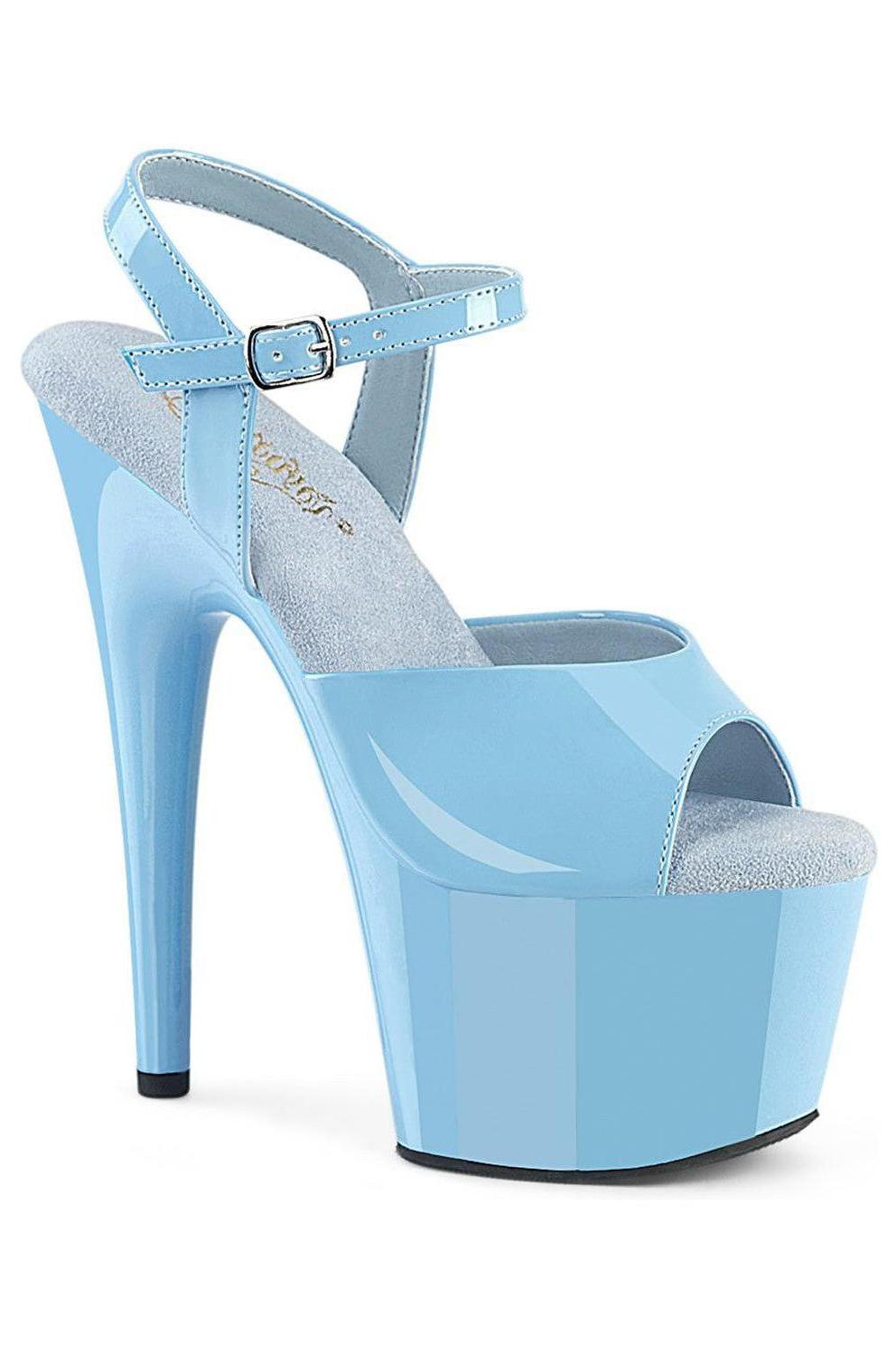 Pleaser Blue Sandals Platform Stripper Shoes | Buy at Sexyshoes.com