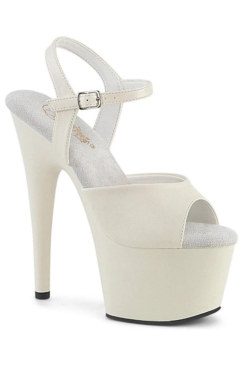 Pleaser White Sandals Platform Stripper Shoes | Buy at Sexyshoes.com