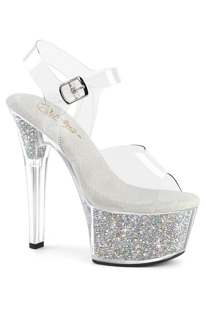 Pleaser Clear Sandals Platform Stripper Shoes | Buy at Sexyshoes.com