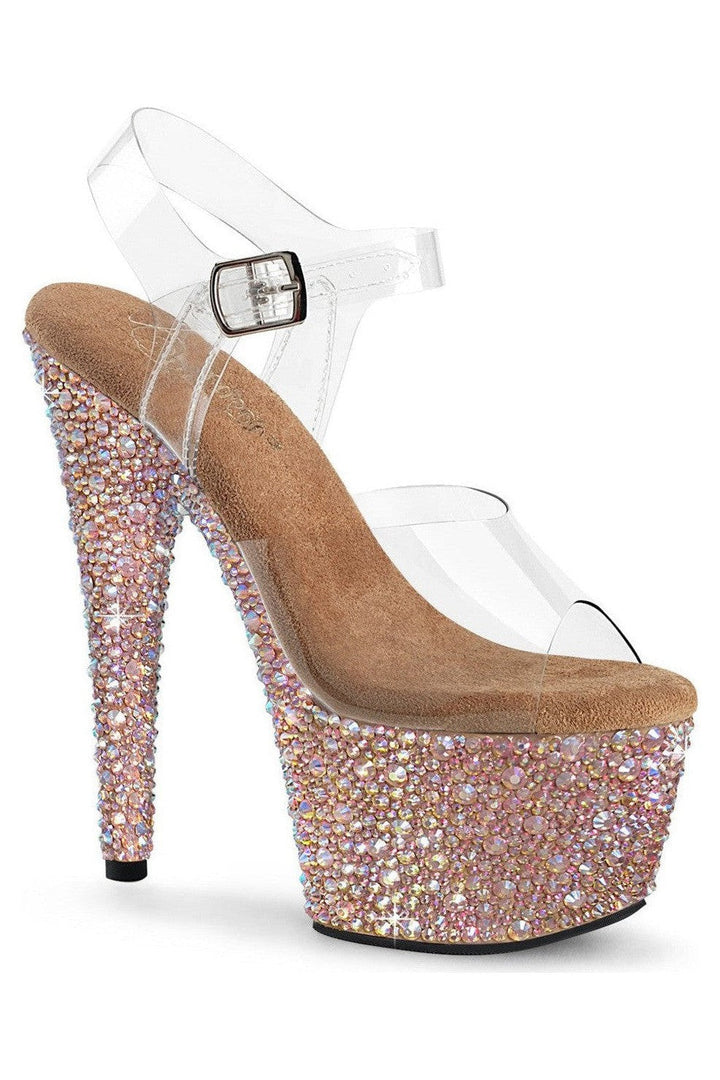 Pleaser Clear Sandals Platform Stripper Shoes | Buy at Sexyshoes.com