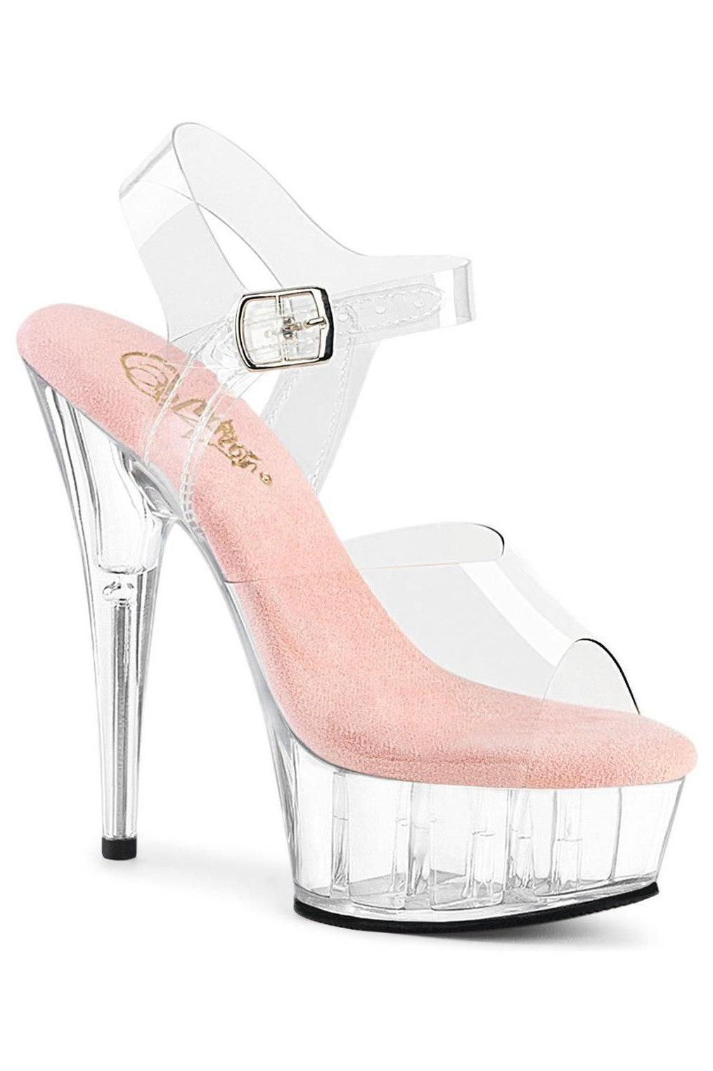 Pleaser Clear Sandals Platform Stripper Shoes | Buy at Sexyshoes.com