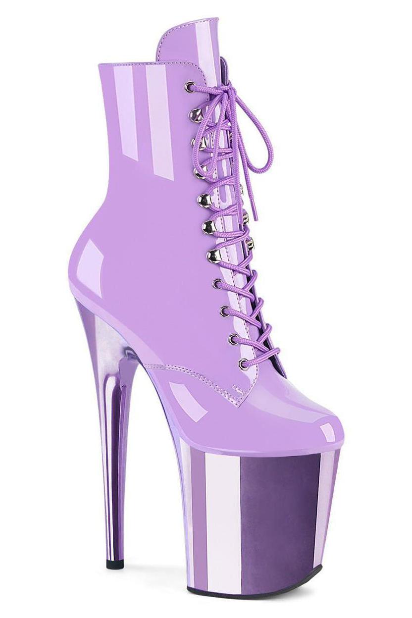 Pleaser Purple Ankle Boots Platform Stripper Shoes | Buy at Sexyshoes.com