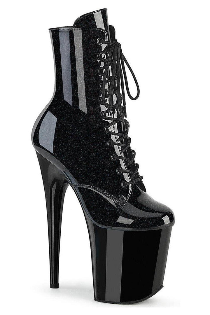 Pleaser Black Ankle Boots Platform Stripper Shoes | Buy at Sexyshoes.com