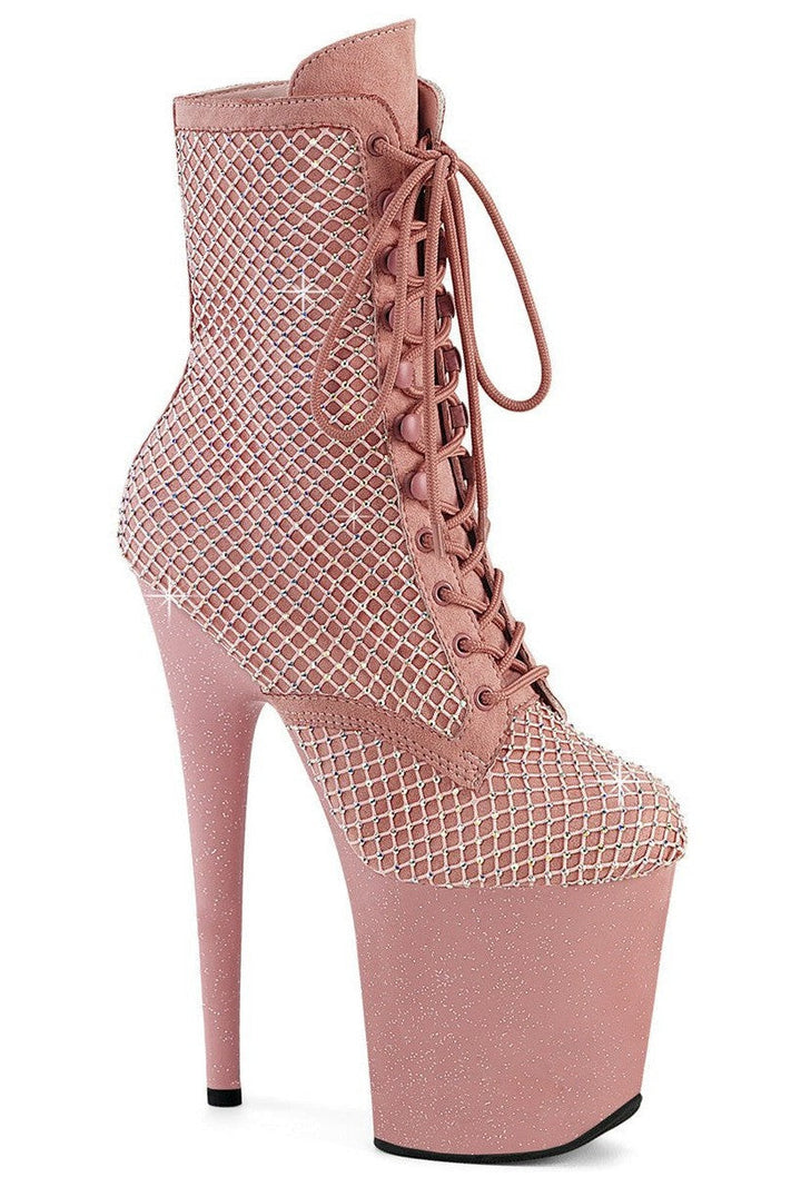 Pleaser Pink Ankle Boots Platform Stripper Shoes | Buy at Sexyshoes.com