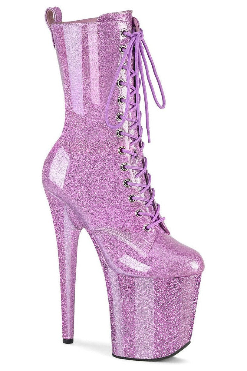 Pleaser Purple Ankle Boots Platform Stripper Shoes | Buy at Sexyshoes.com