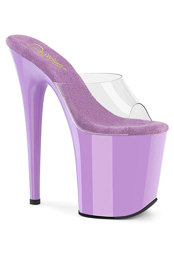 Pleaser Clear Slides Platform Stripper Shoes | Buy at Sexyshoes.com