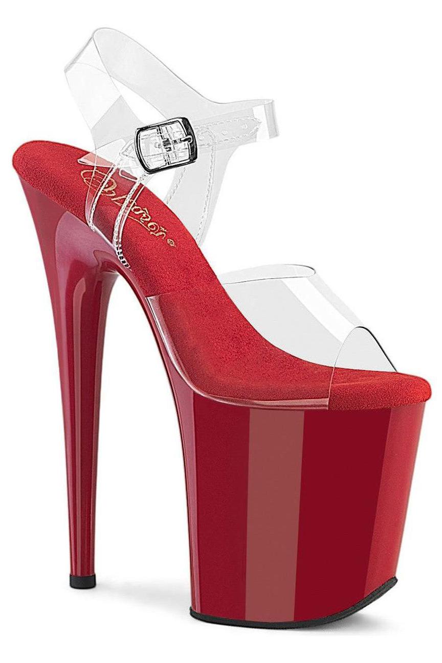 Pleaser Clear Sandals Platform Stripper Shoes | Buy at Sexyshoes.com